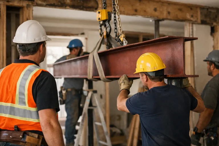 Steel Beam Installation for Residential Property